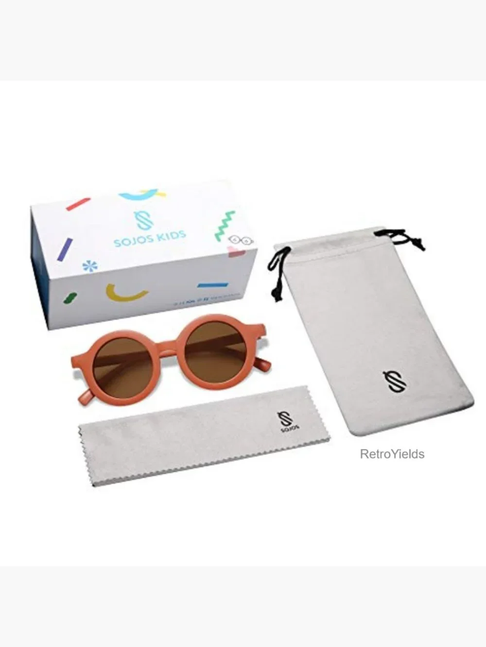 Cute Round Polarized Sunglasses for Kids UV400 Protection